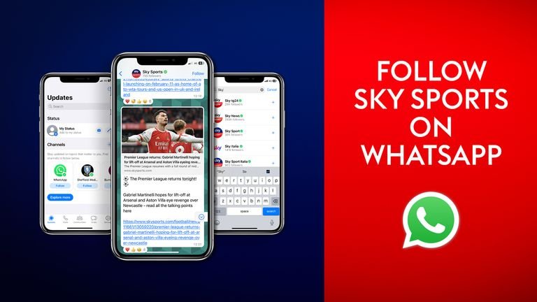 Get Sky Sports on Whatsapp