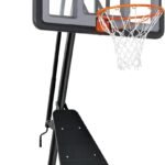 Basketball Hoop Outdoor 44-48Inch Impact Backboard, 5.3-10FT Height Adjustable Basketball Hoop Goal System with Portable Wheels for Adults