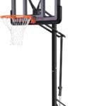 Portable Basketball Hoop Outdoor, 4.8-10FT Height Adjustable Basketball Hoop Goal System with 44-48 Inch Impact Backboard and Portable Wheels for Adults
