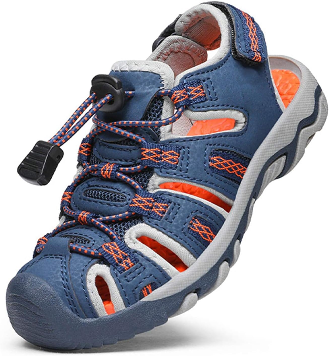 DREAM PAIRS Boys Girls Summer Outdoor Athletic Sport Sandals Walking Hiking Hook and Loop Adjustable Multicolor for Toddler/Little/Big Kids