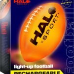 Rechargeable Light Up Football - Glow in The Dark Ball - NO 6 - Easter Gifts - Outdoor Sports Birthday Gifts for Boys 8-15+ Year Old - Kids Teenage Youth Gift - Boy Toys Stuff Ages 8 to 15