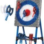 EastPoint Deluxe Steel Frame Axe Throw Target Game Set - Steel Frame for Indoors and Outdoors