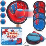 Toss and Catch Ball Set: Beginner Kids Baseball Training Glove & Catch Ball Toys, Kids Outdoor Games for Adults and Family, Fun Baseball Game Gift for Ages 3 4 5 6 7 8 9 10 11 12 Year Old Boys Girls