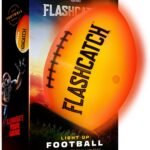 Light Up Football - Glow in the Dark Ball - NO 6 - Outdoor Sports Birthday Gifts for Boys 8-15+ Year Old - Kids Teenage Youth Easter Gift Ideas Activity - Boy Toys Stuff Ages 8 9 10 11 12 13 14 15
