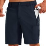 TBMPOY Mens 9 Inch Hiking Cargo Shorts Quick Dry Lightweight Athletic Work Outdoor Sports Short 4 Zip Pockets