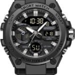 KXAITO Men's Watches Sports Outdoor Waterproof Military Watch Date Multi Function Tactics LED Alarm Stopwatch