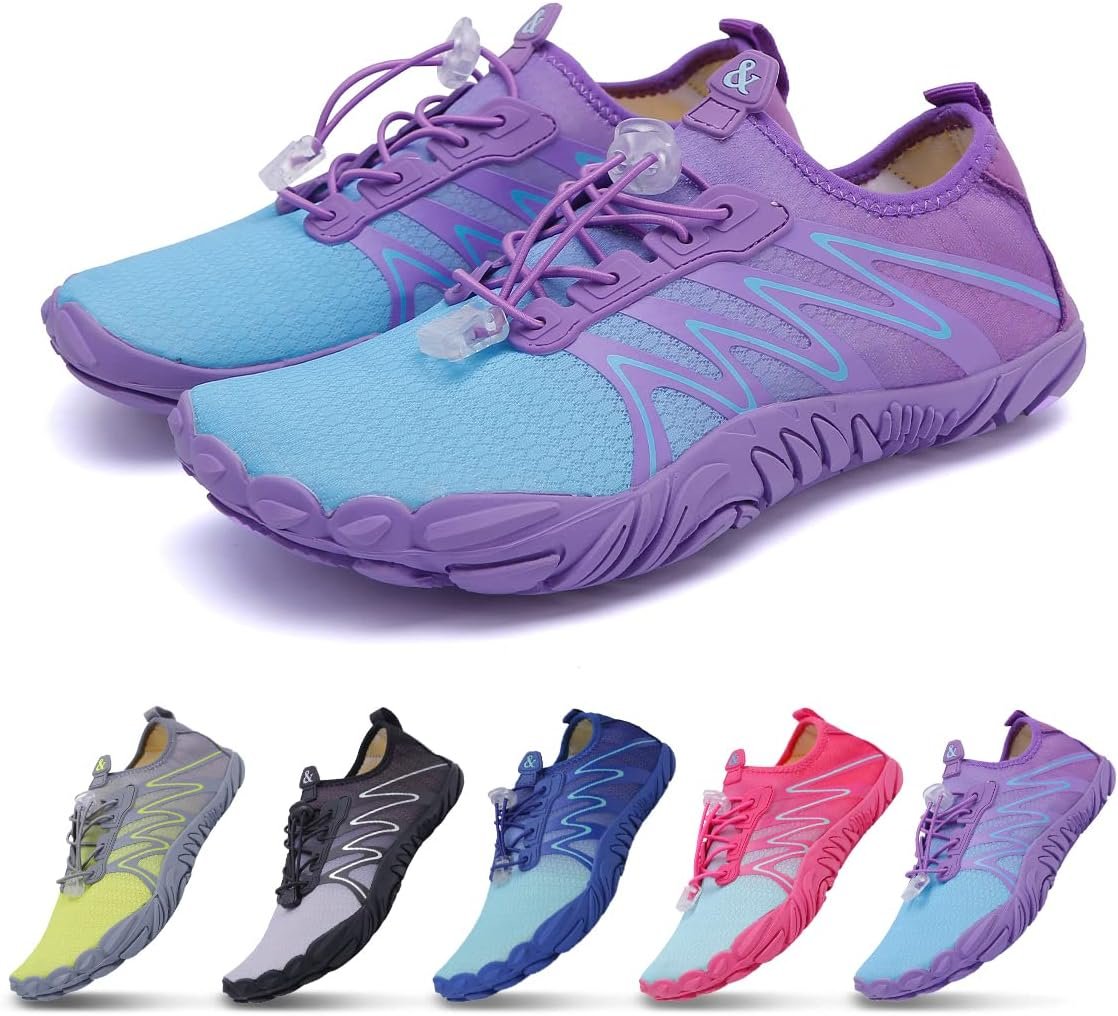 ziitop Water Shoes for Men Women Beach Barefoot Swim Rock Climbing Pool Shoes Socks, Anti-Slip Breathable Quick Dry Lightweight Slip-on, Outdoor Sport Hiking Walking Boating Fishing Diving Surfing