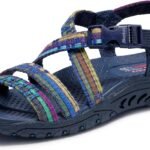 Skechers Women's Reggae-Sew Me-Boho Woven Strappy Slingback Sandal