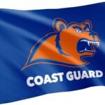 Desert Cactus United States Coast Guard Academy USCGA Flag - 3 x 5 Feet Bears Banner, Indoor/Outdoor Durable Fabric, 100% Polyester Design (Style 1)
