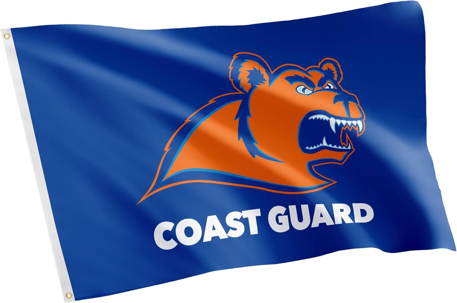 Desert Cactus United States Coast Guard Academy USCGA Flag - 3 x 5 Feet Bears Banner, Indoor/Outdoor Durable Fabric, 100% Polyester Design (Style 1)