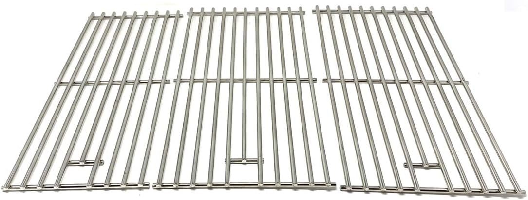 Replacement Grill Cooking Grates for Select Academy Sports BQ06043-1, BQ06WIC, 119.162300, 119.162310, 119.16240, 119.16312, BQ06WIC, BQ51009s Gas Models, Set of 3