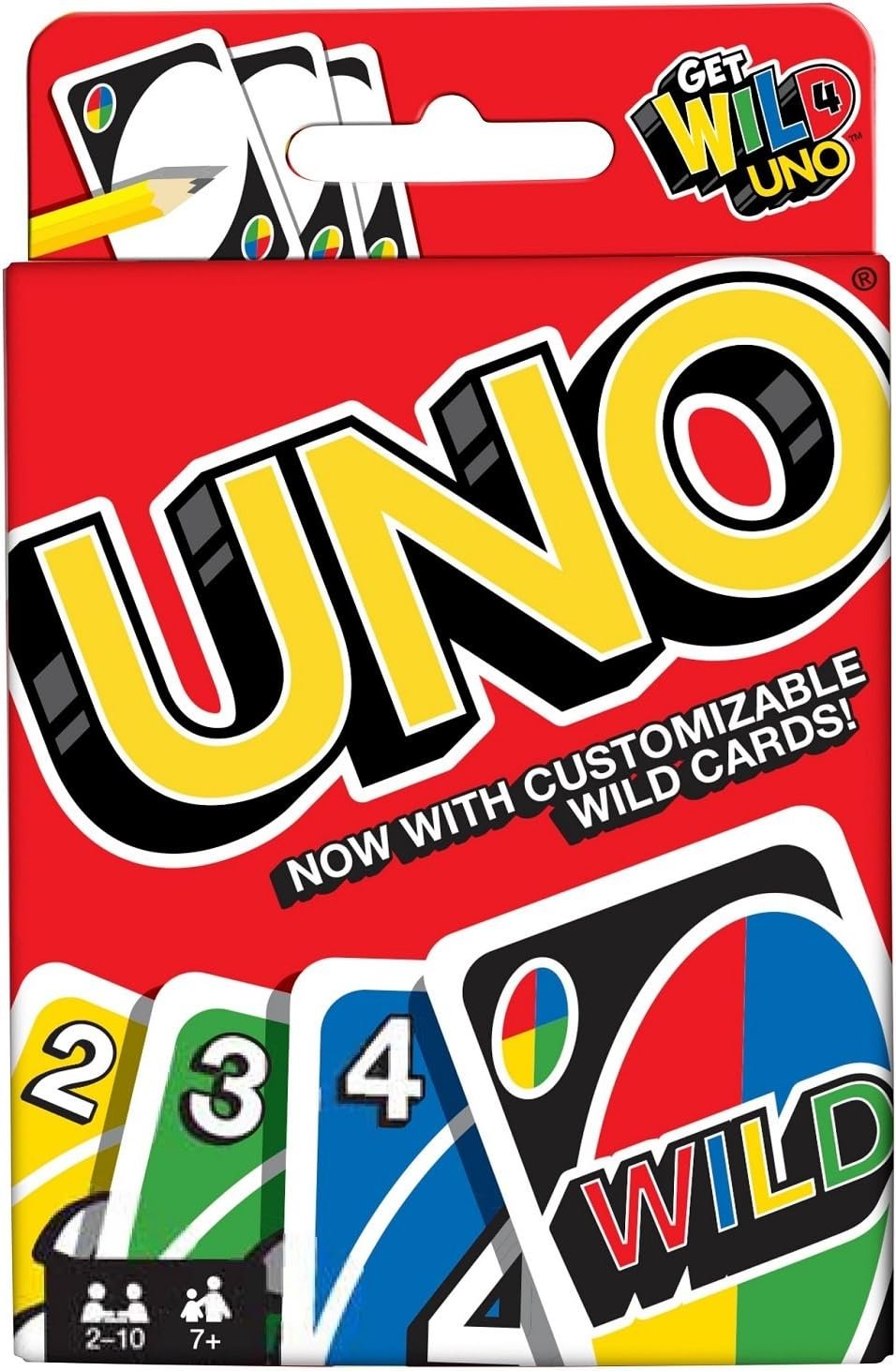 Mattel Games UNO Color & Number Matching Card Game for 2-10 Players Ages 7Y+