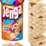 Hasbro Gaming Jenga Wooden Blocks Stacking Tumbling Tower Game | Party Games for Kids & Families | Easter Basket Stuffers | Ages 6+ (Amazon Exclusive)
