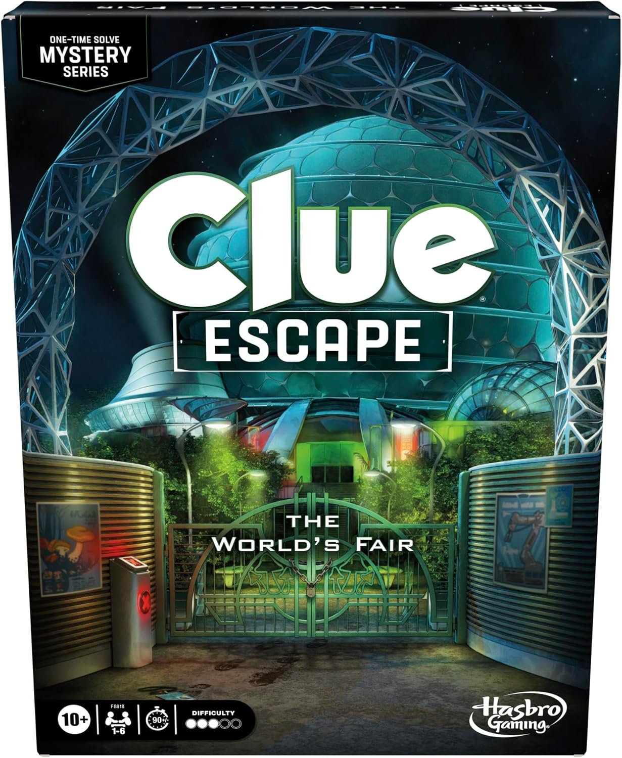Clue Escape: The World’s Fair Board Game | Escape Room 1-Time Solve Mystery Games | Ages 10+ | 1 to 6 Players | 90 - 120 Mins.| Family Games