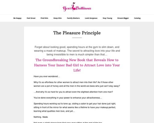 The Pleasure Principle - How to unlock the power of pleasure and transform your life by Amy Waterman.