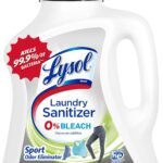 Lysol Sport Laundry Sanitizer Additive, Sanitizing Liquid for Gym Clothes and Activewear, Eliminates Odor Causing Bacteria, 90oz