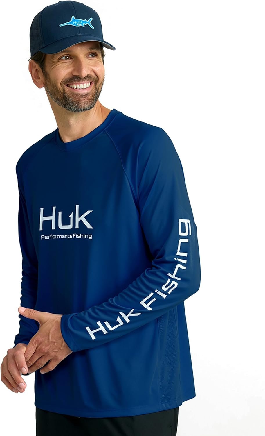 HUK Men's Pursuit Vented Long Sleeve, 30 UPF Fishing Shirt