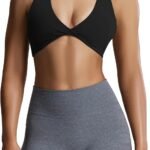 Aoxjox Women's Workout Sports Bras Fitness Sienna Low Impact Bra Yoga Crop Tank