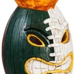 Team Sports America Michigan State University Lit LED Team Tiki Totem Outdoor Safe Garden Statue