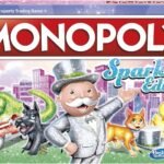 Hasbro Gaming Monopoly Sparkle Edition Board Game, Family Games, with Glittery Tokens, Pearlescent Dice, Sparkly Look, (Amazon Exclusive)