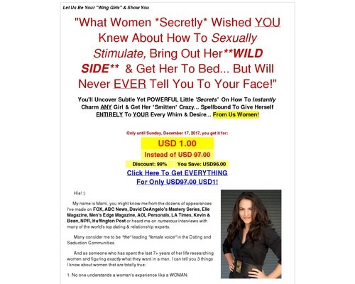 winggirlsecrets.com - Empowering women to live, love, and let go.
