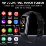Fitness Tracker with Heart Rate/Blood Oxygen/Sleep Monitor, 20+ Sports Modes Smart Watches for Women/Men, Activity & Step Tracker Smart Watch for Android/iOS Phones (Black)