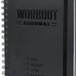 Nextnoid Hardcover Fitness Journal Workout Planner for Men & Women - A5(5.7" x 8.3") Sturdy Workout Log Book to Track Gym & Home Workouts