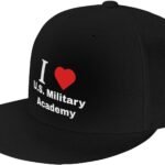 I Love U.S. Military Academy Baseball Cap for Men Women Adjustable Hat Flat-Brimmed Sun Hat Classic Outdoor Sports