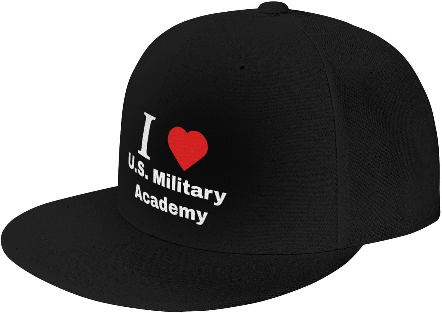 I Love U.S. Military Academy Baseball Cap for Men Women Adjustable Hat Flat-Brimmed Sun Hat Classic Outdoor Sports