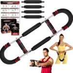 Twister Arm Trainer, Adjustable Twister Arm Chest Exerciser with 4 Spring & Training Poster for Men & Women, Detachable Power Twister Home Fitness Equipment for Enhancing Upper Body Muscle