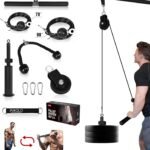Mikolo Fitness LAT and Lift Pulley System, Dual Cable Machine(70'' and 90'') with Upgraded Loading Pin for Triceps Pull Down, Biceps Curl, Back, Forearm, Shoulder-Home Gym Equipment(Patent)