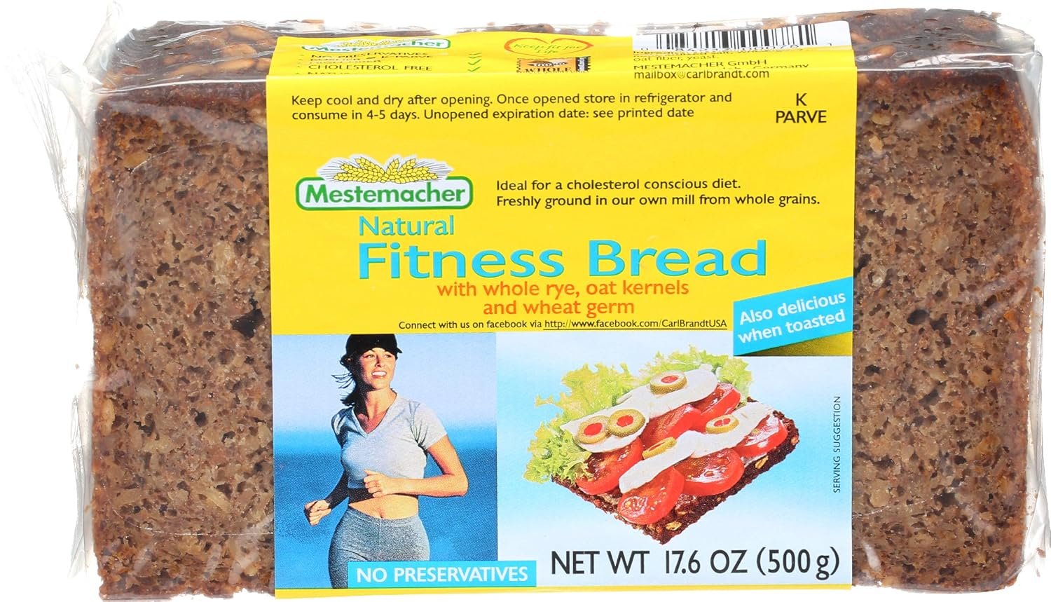 MESTEMACHER BREAD RTE FITNESS 17.6OZ