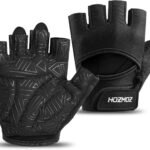 Ventilated Weight Lifting Gloves, Thick Padded Workout Gym Gloves with Full Palm Protection & Grip & Shock Absorption for Women & Men's Fitness Exercise Training